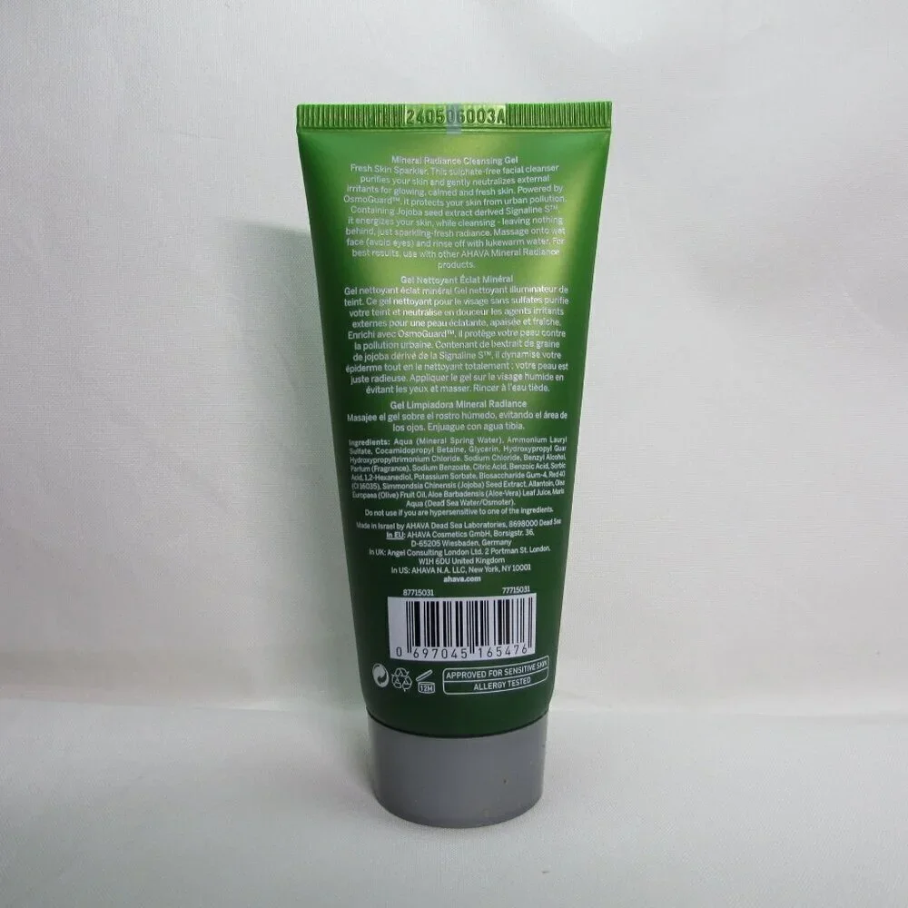 AHAVA Mineral Radiance Cleansing Gel - 100ml / 3.4 fl oz